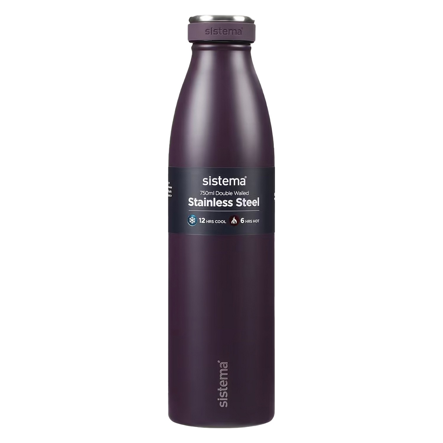 Ανοξείδωτο Μπουκάλι Θερμός Μοβ 750 ml, Sistema