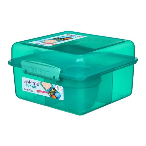 Φαγητοδοχείο Μέντα Lunch Cube Max με Δοχείο Γιαουρτιού 2 lt, Sistema