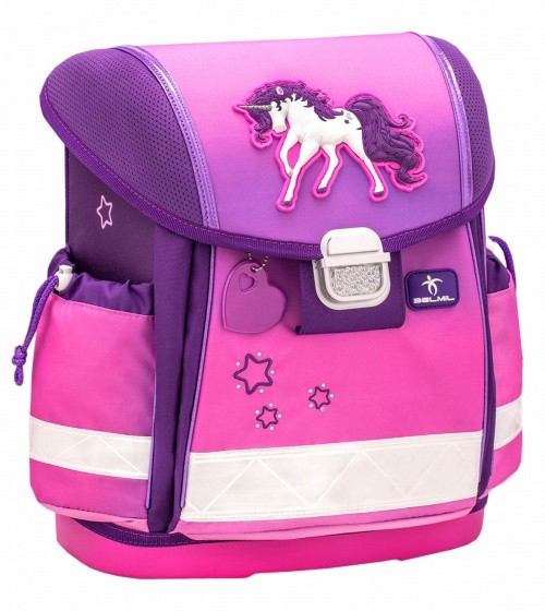 Τσάντα Πλάτης Δημοτικού Sparkling Unicorn 36x32x19cm, Belmil