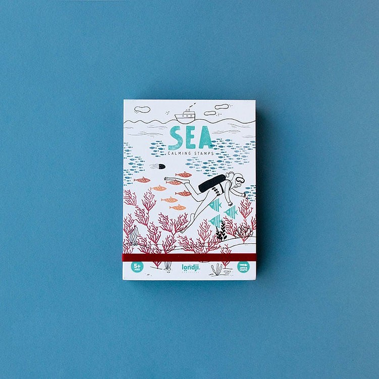 Ζωγραφική με ΣφραγίδεςSea Calming Stamps, Londji