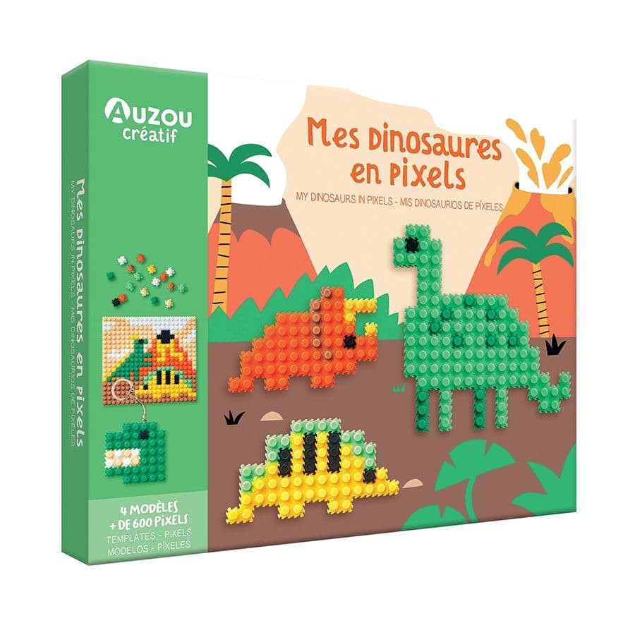 Κατασκευή My Artistic Kit My Pixel Creations Dinosaurs, Auzou