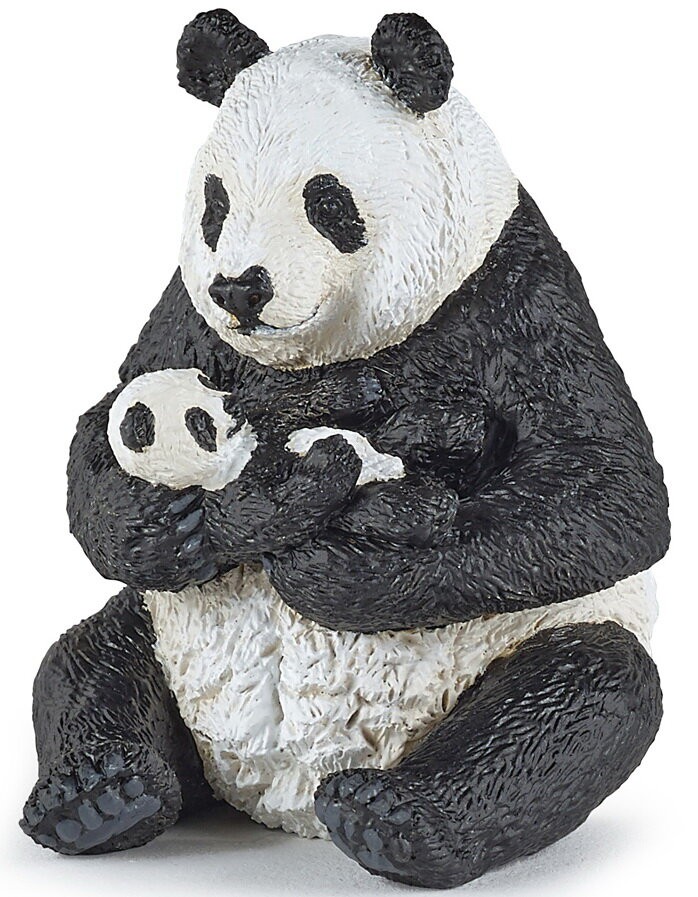 Φιγούρα Panda με Μωρό, Papo 6 x 7 x 8 εκ