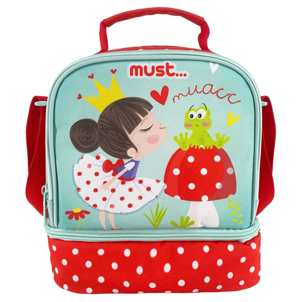 Ισοθερμική Τσάντα Φαγητού 22x16x28 Princess With Frog, Must