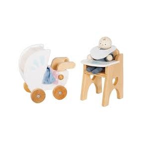 Ξύλινά Έπιπλα Σετ Περιποίησης Μωρού Nursery Baby Set,  Le Toy Van