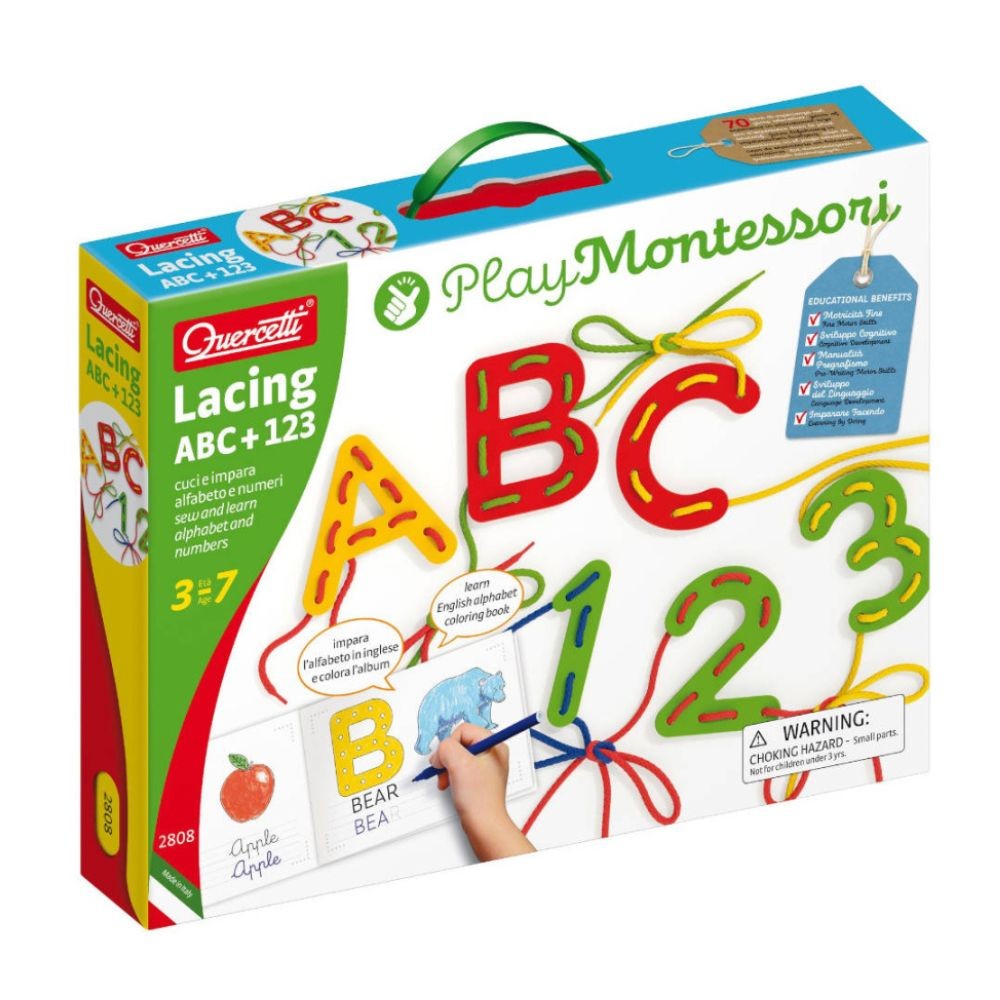 Παιχνίδι με Κορδόνια ABC 123, Quercetti 