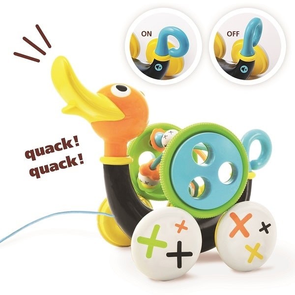 Συρόμενη Πάπια με Παιχνίδι Προγραφής 2 σε 1 Pull Along Duck, Yookidoo