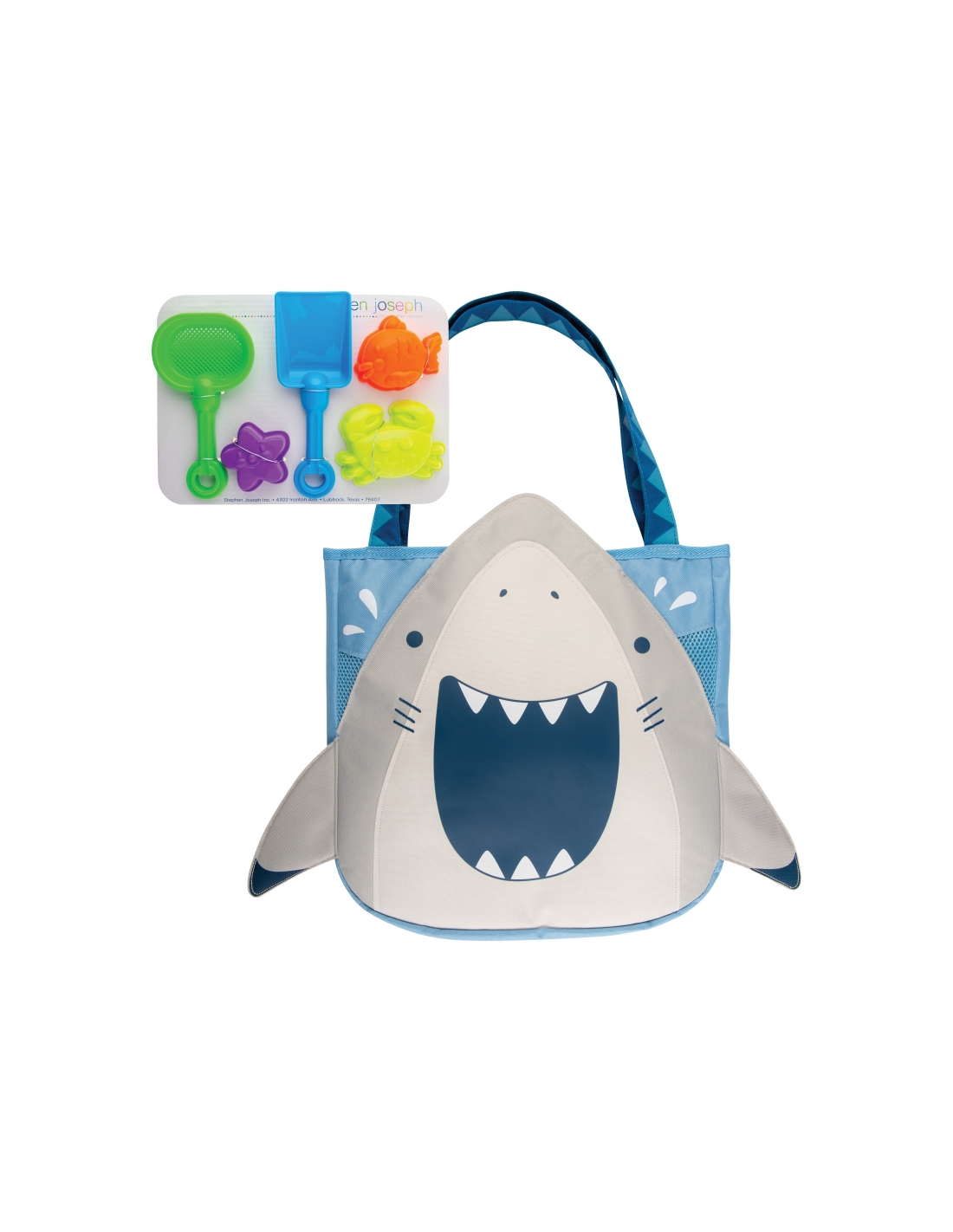 Τσάντα Θαλάσσης Beach Tote Toy Shark, Stephen Joseph