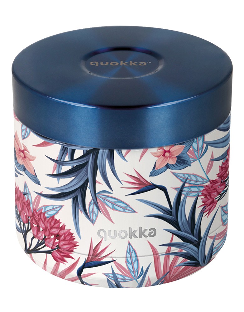 Θερμός Φαγητού Stainless Steel Whim Blue Garden 600ml, quokka