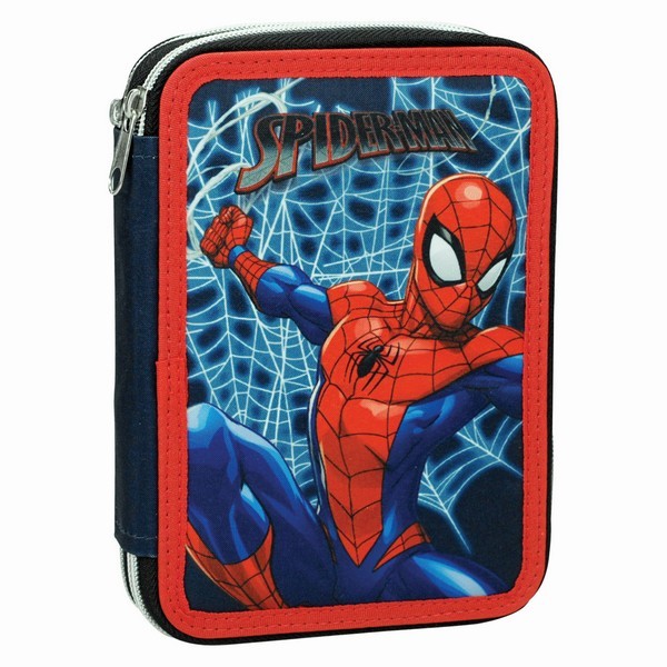 Κασετίνα Γεμάτη με 2 Θήκες Spiderman Frame Back me Up, GIM