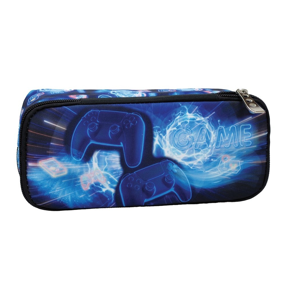 Κασετίνα Βαρελάκι Oval Back me Up Neon Game, Gim