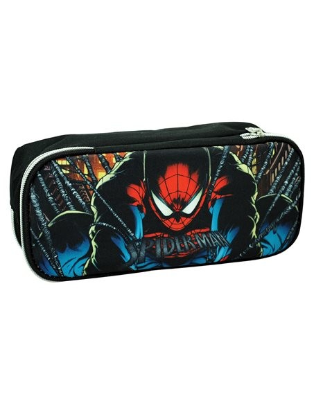 Κασετίνα Βαρελάκι Oval Back me Up Spiderman Web City, Gim