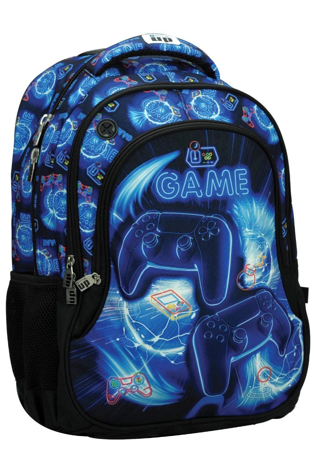 Τσάντα Πλάτης Δημοτικού Neon Game, GIM