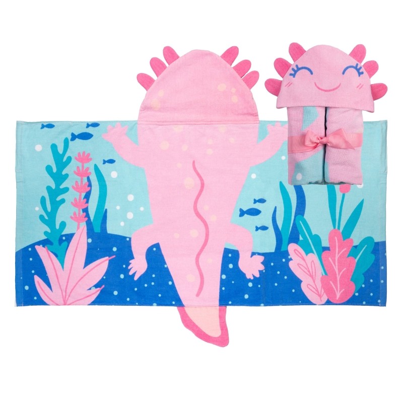 Πετσέτα με Κουκούλα Hooded Towel Axolotl, Stephen Joseph