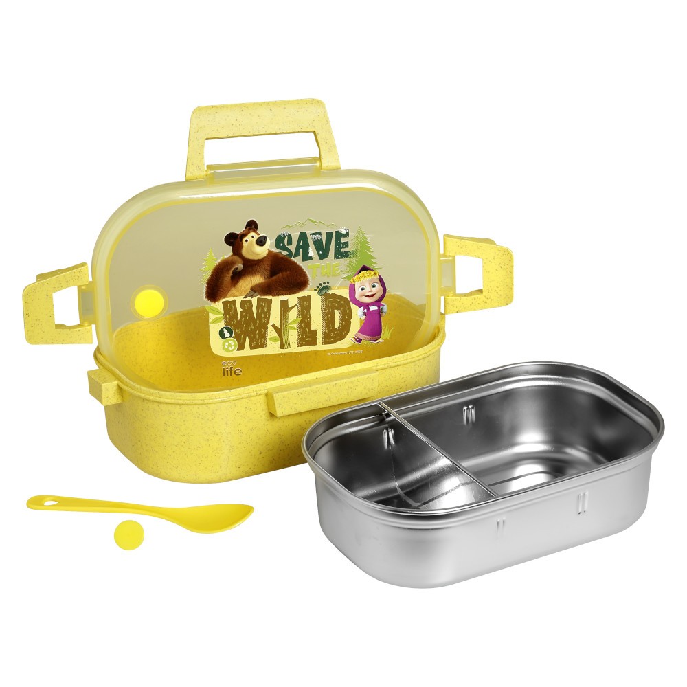 Θήκη Φαγητού Masha Save The Wild 900ml, ecolife