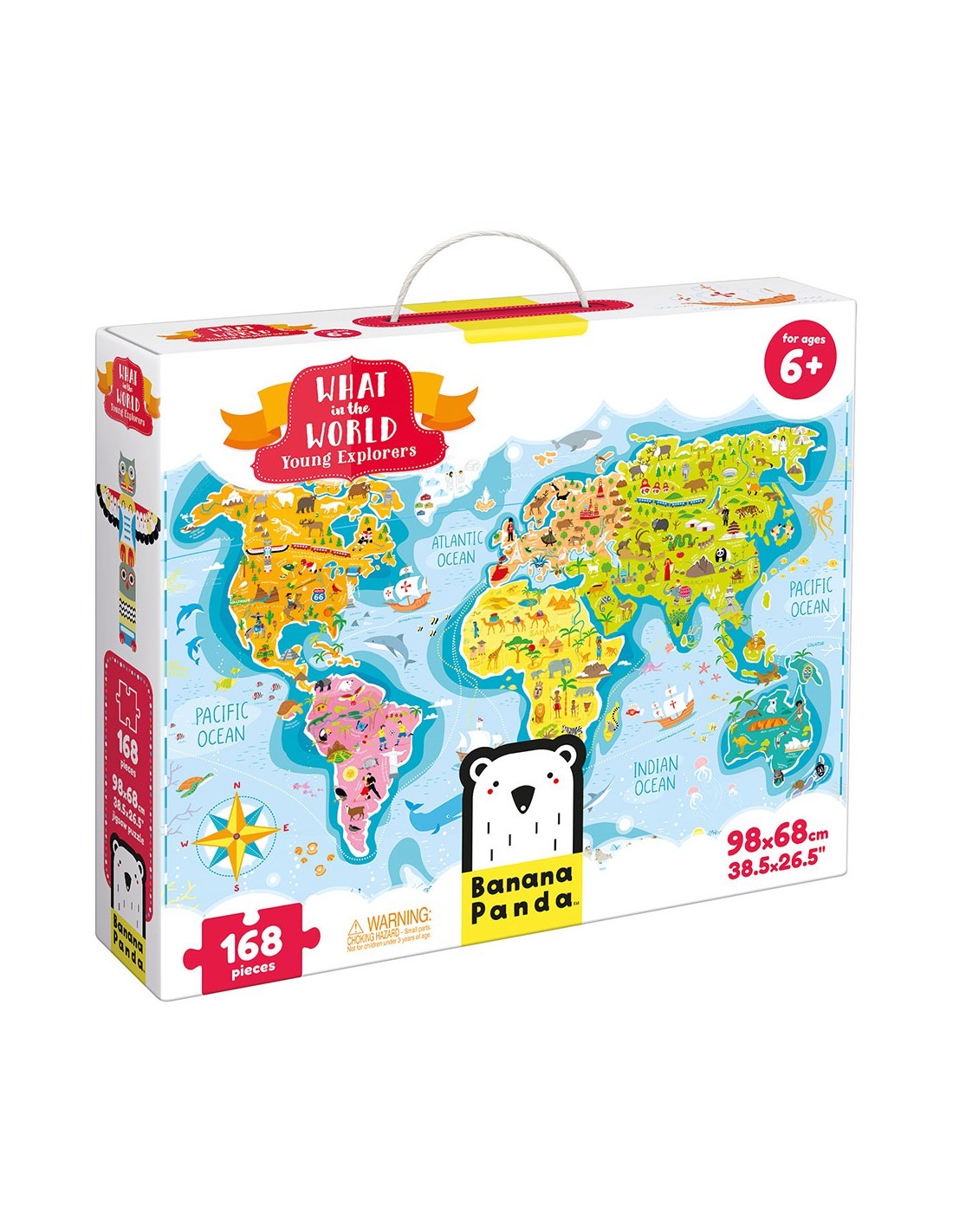 Παζλ Δαπέδου Ανακάλυψης What in the World Young Explorers, Banana Panda