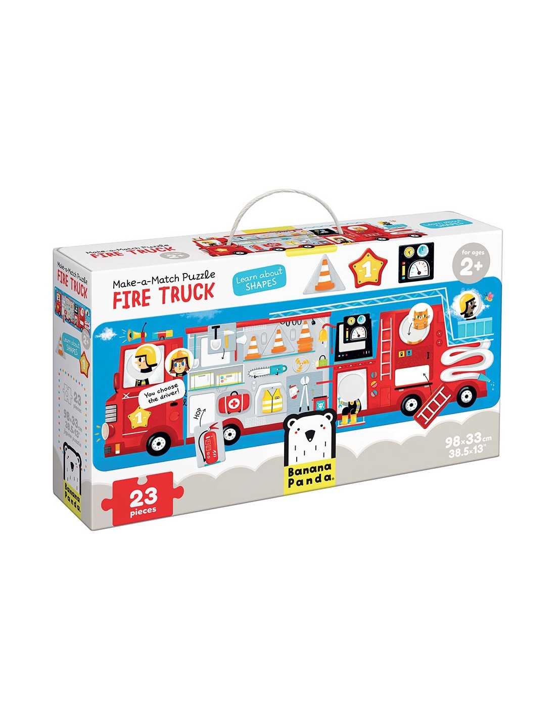 Παζλ Make a Match Puzzle Fire Truck 23ps, Banana Panda