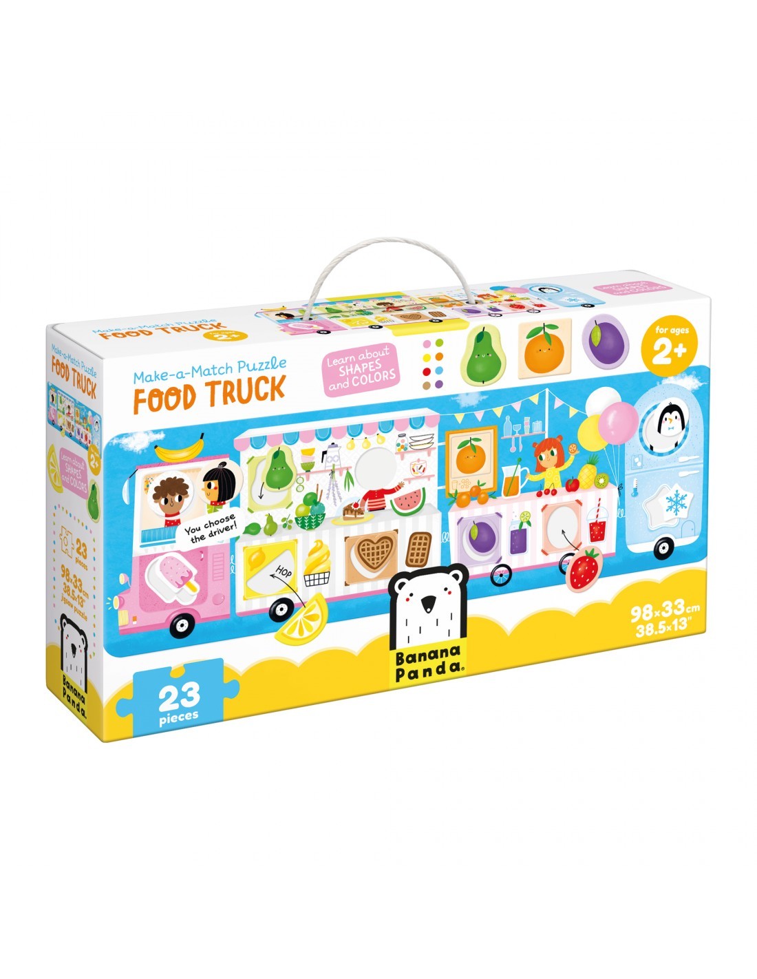 Παζλ Make a Match Puzzle Food Truck 23ps, Banana Panda