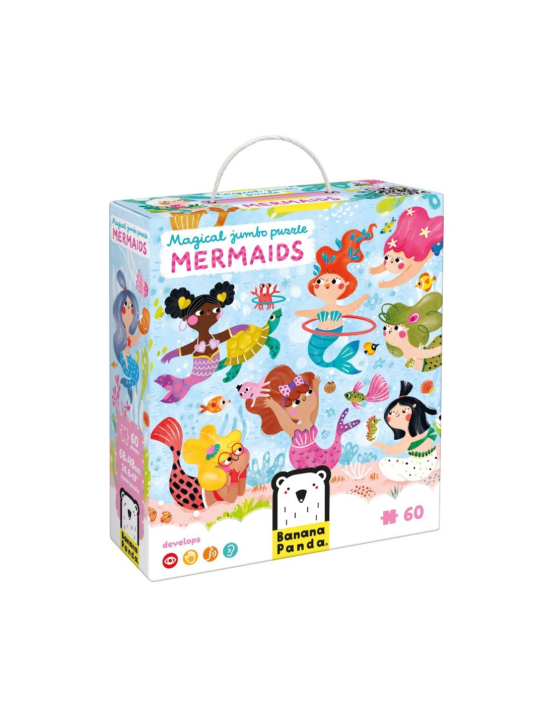 Παζλ Magical Jumbo Puzzle Mermaids 60ps, Banana Panda