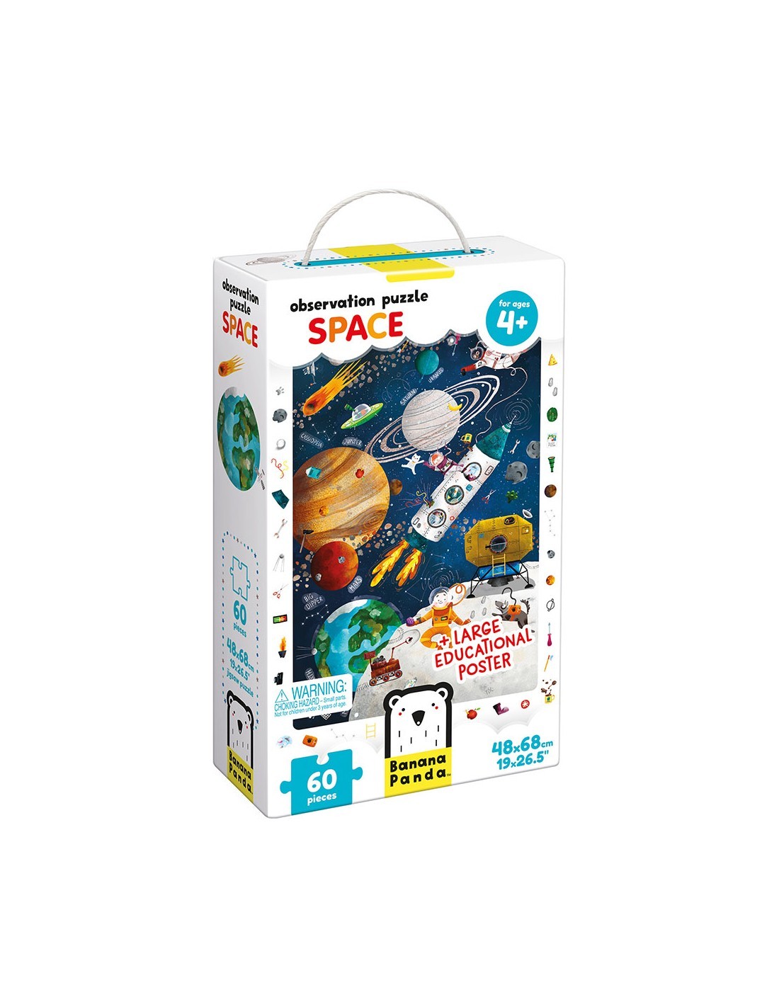 Παζλ Ανακάλυψης Observation Puzzle Space 60ps, Banana Panda