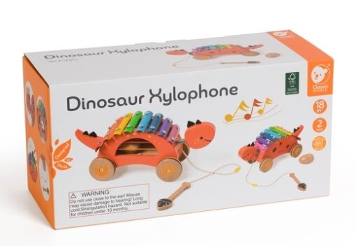 Ξύλινος Συρόμενος Δεινόσαυρος Ξυλόφωνο, Classic World