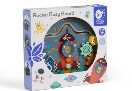 Ξύλινος Πίνακας Δραστηριοτήτων Πύραυλος, Classic World