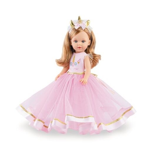 Κούκλα Marina Unicorn Βινυλίου 40cm, Marina & Pau