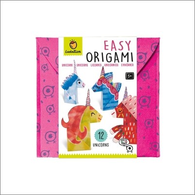 Easy Origami Unicorns 12pcs, Ludattica