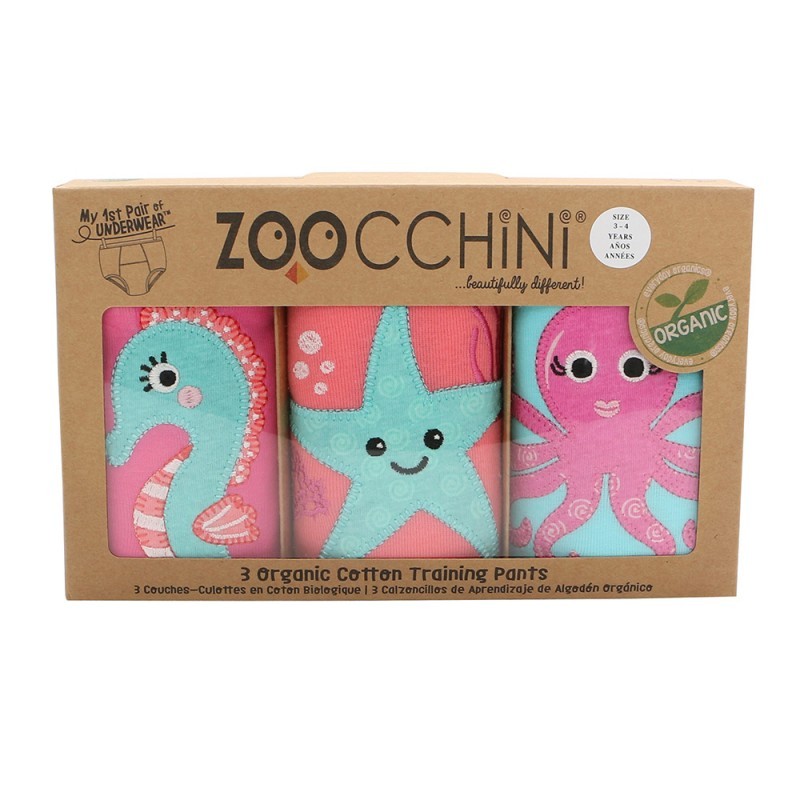 Εκπαιδευτικά Βρακάκια Girls Ocean, Zoocchini