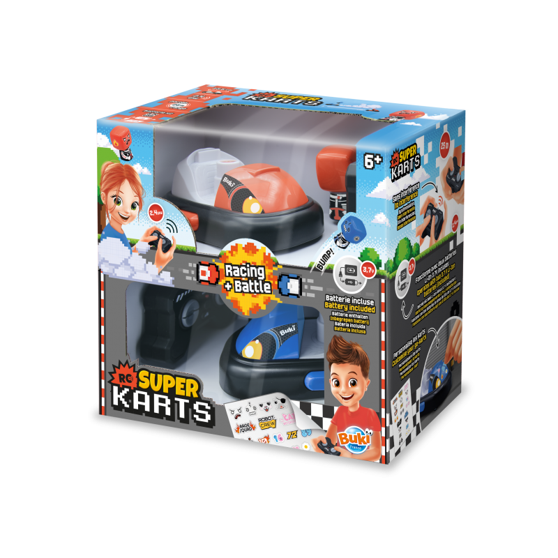 Τηλεκατευθυνόμενα Συγκρουόμενα Αυτοκινητάκια Super Karts, Buki France