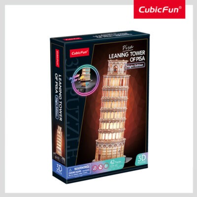 Puzzle 3D Leaning Tower of Pisa 42ps Led, Cubic Fun