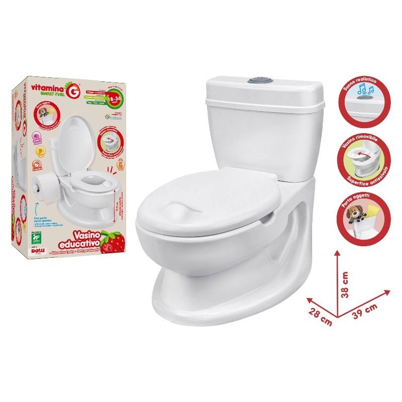 Εκπαιδευτική Τουαλέτα με ήχους Vitamina G White, Globo 
