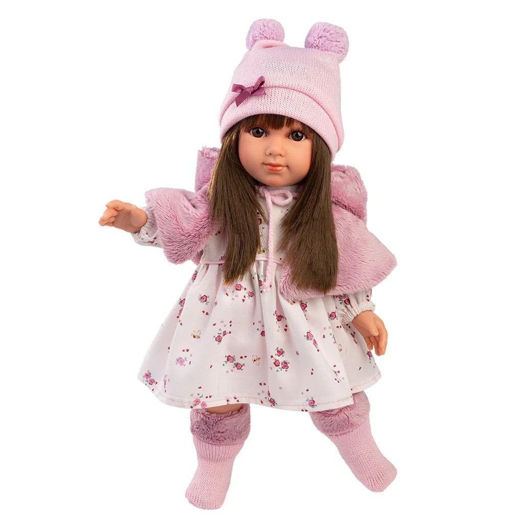 Κούκλα 35 εκ. Sara Καστανά Μαλλιά, Llorens