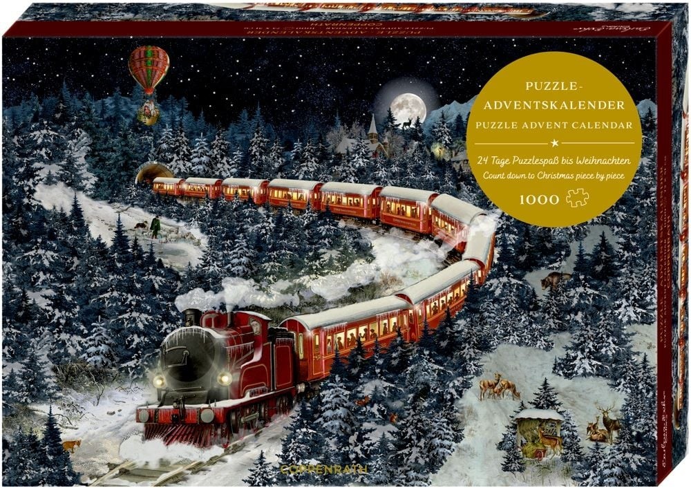 Παζλ Christmas Express Ημερολόγιο Advent Puzzle 1000ps, Die Spiegelburg 