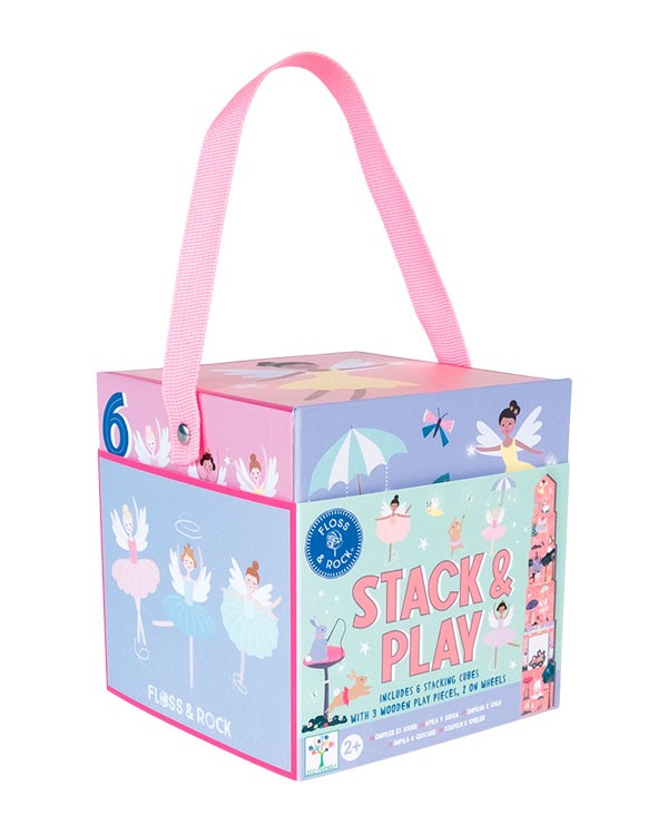 Κύβοι Στοίβαξης Νεράιδες Stack & Play, Floss & Rock