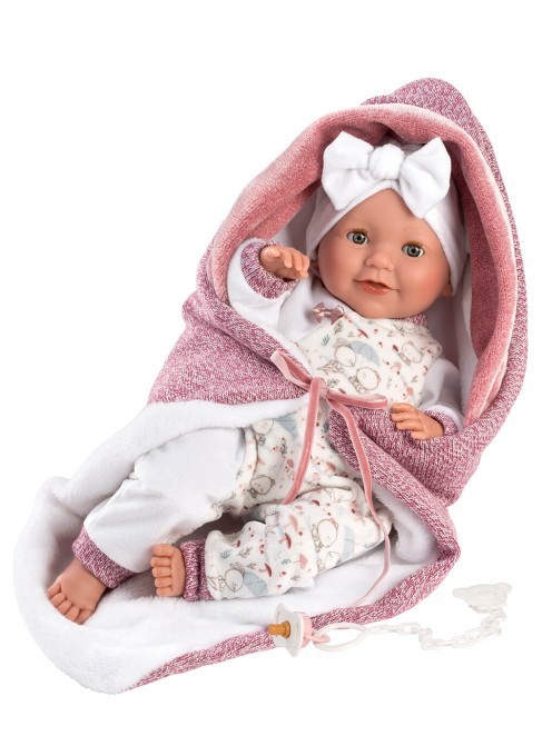Νεογέννητο Κορίτσι Κλαίει 42cm Κουβέρτα, Llorens