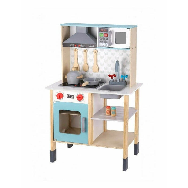 Κουζίνα Παιδική Ξύλινη με Ήχους 10τμχ, Tooky Toy