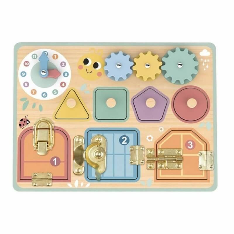 Ξύλινος Διαδραστικός Πίνακας Δραστηριοτήτων Busy Board,Tooky Toy