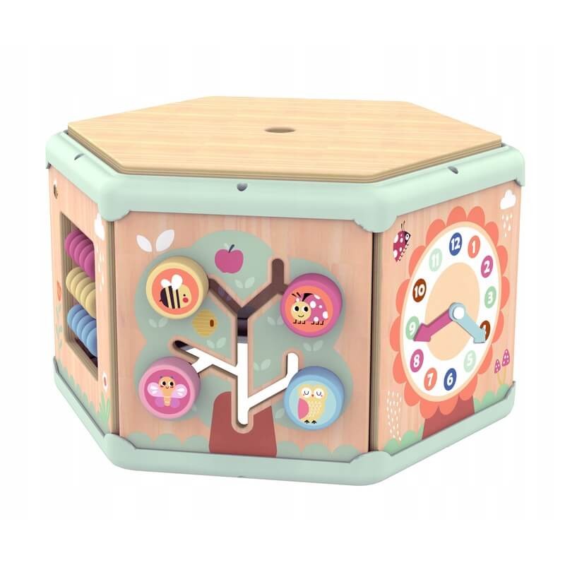Ξύλινος Κύβος Δραστηριοτήτων 7σε1, Tooky Toy