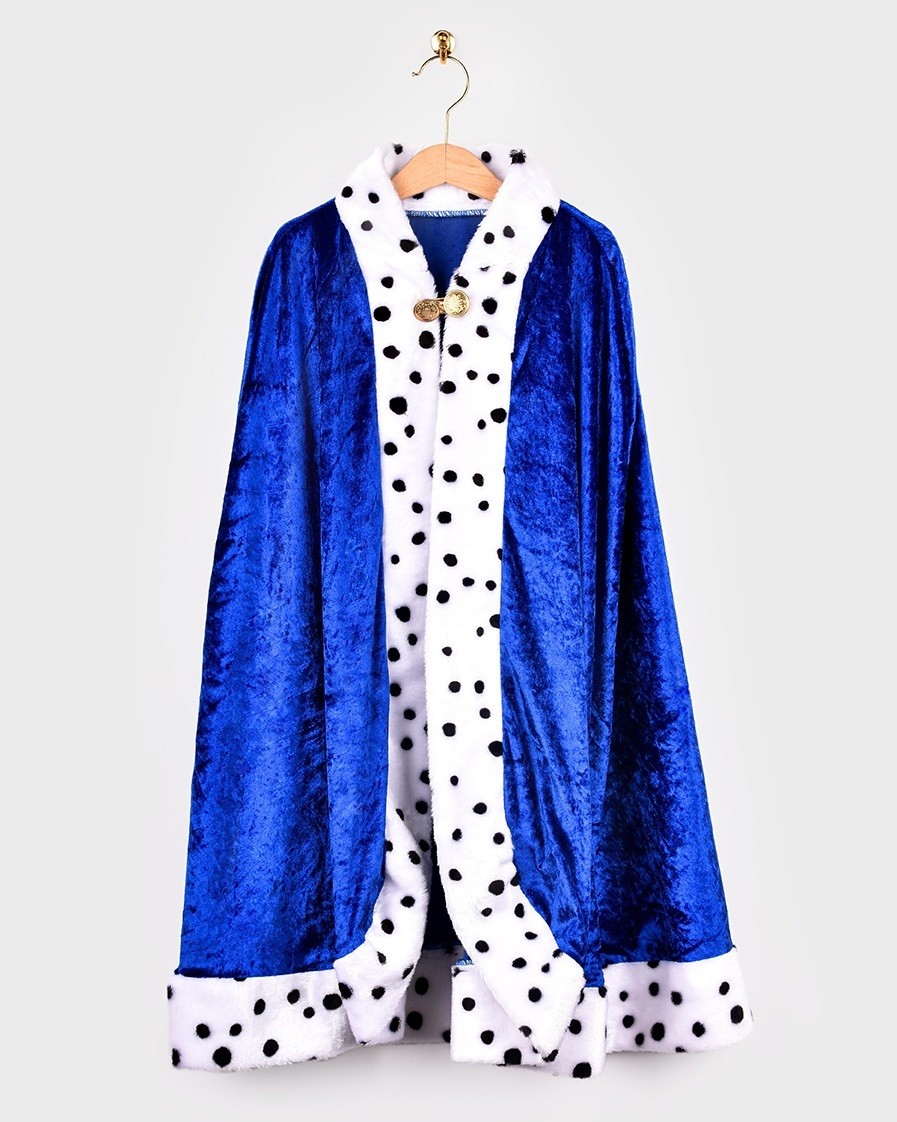 Στολή Κάπα Βελούδινη Βασιλιά Μπλε 4-8 ετών, Den Goda Fen