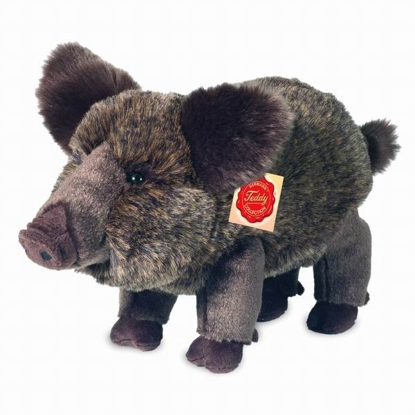 Αγριόχοιρος Λούτρινος Όρθιος 30εκ, Hermann Teddy 