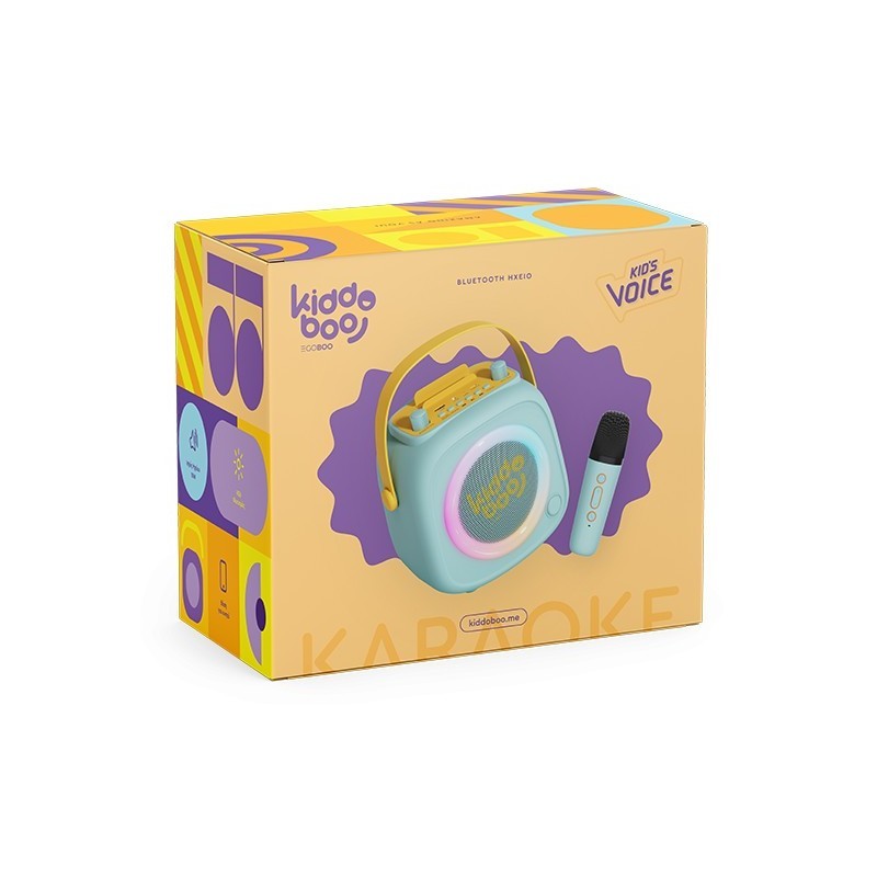 Karaoke KidsVoice BT Speaker & Mic Mint, Kiddoboo