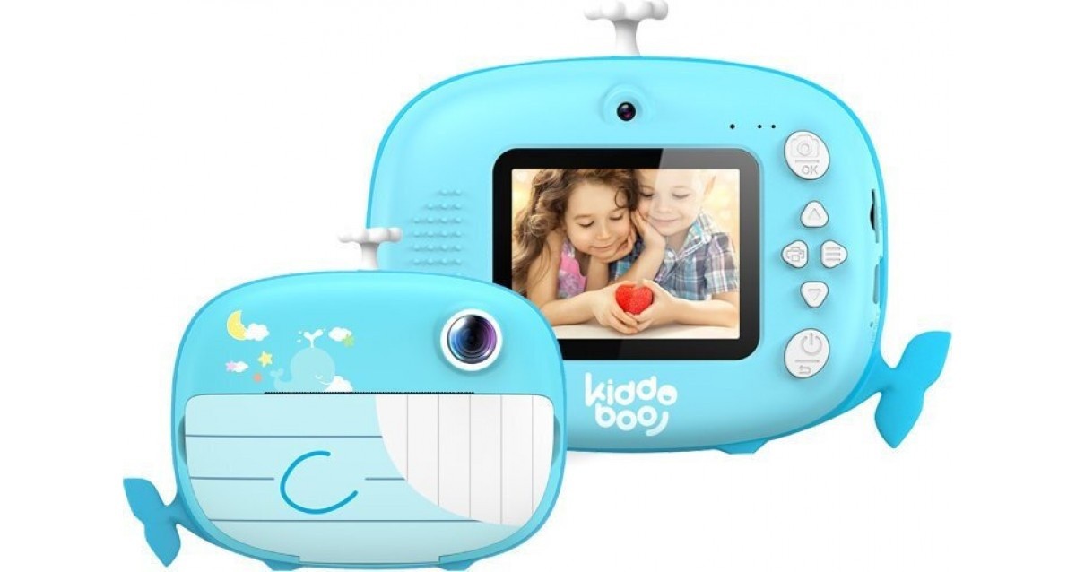 Παιδική Φωτογραφική Μηχανή FotoFun 2 Whale Blue, Kiddoboo