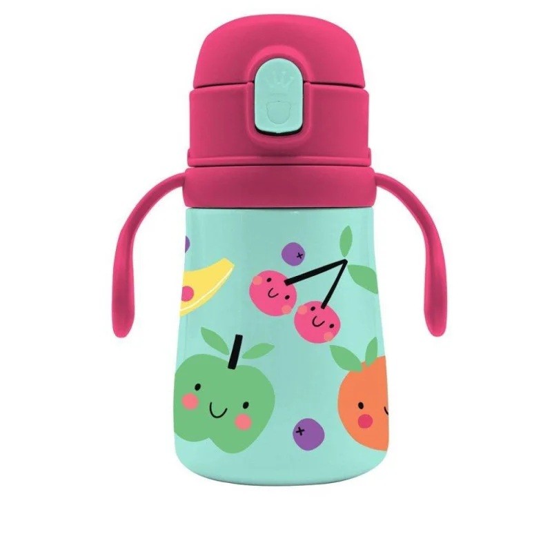 Θερμός Νερού Φρουτάκια με Χερούλι Καλαμάκι 350ml, Must