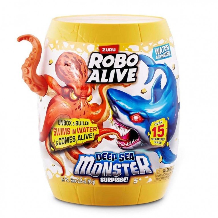 Deep Sea Monster Surprise Βαρέλι με Χταπόδι με 15+ Εκπλήξεις Robo Alive, Zuru