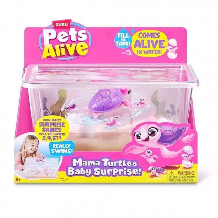 Μαμά Χελώνα και Μωράκια Έκπληξη Pets Alive, Zuru