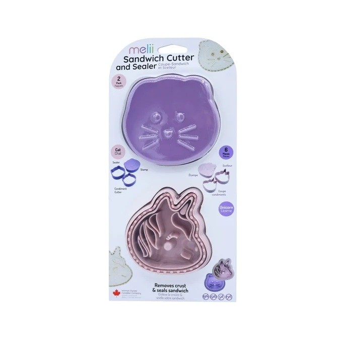 Sandwich Cutters Unicorn/Cat 6 τεμ, Melii