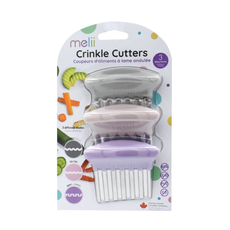 Crinkle Cutters Pink 3ps, Melii