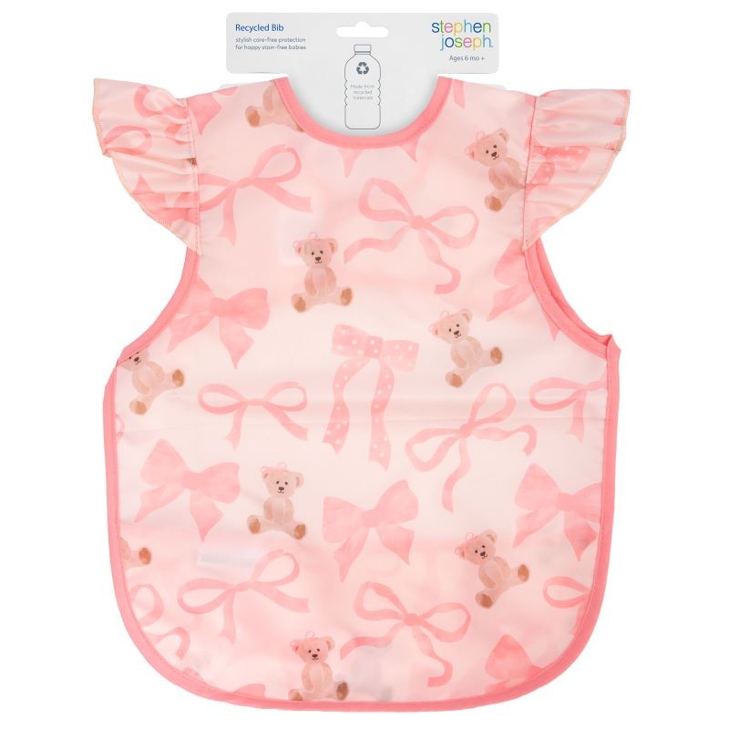 Αδιάβροχη Παιδική Σαλιάρα Με Τσέπη Bow, Stephen Joseph