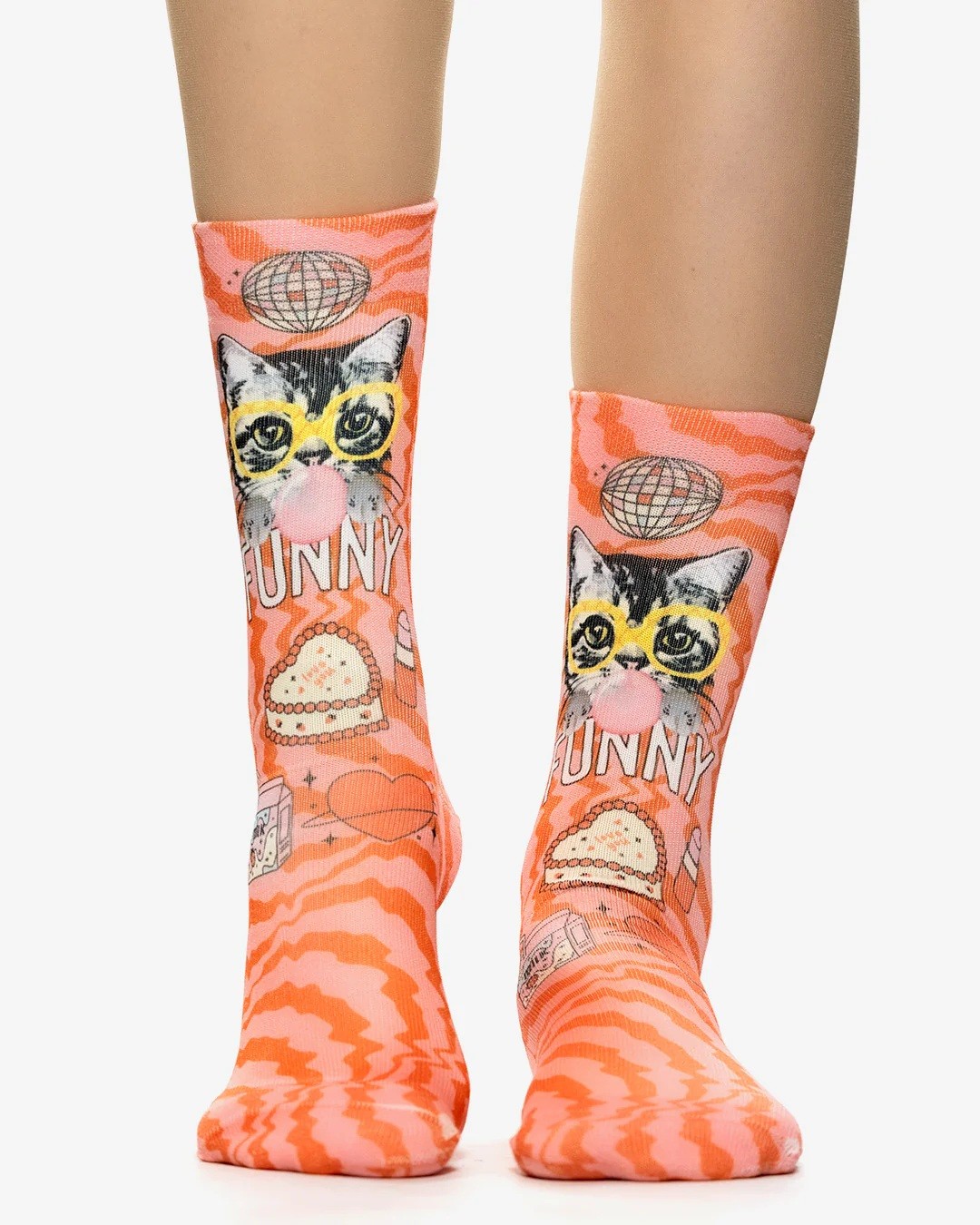 Κάλτσες Γυναικείες FUNNY CAT Lady Sock 36-40, Wigglesteps
