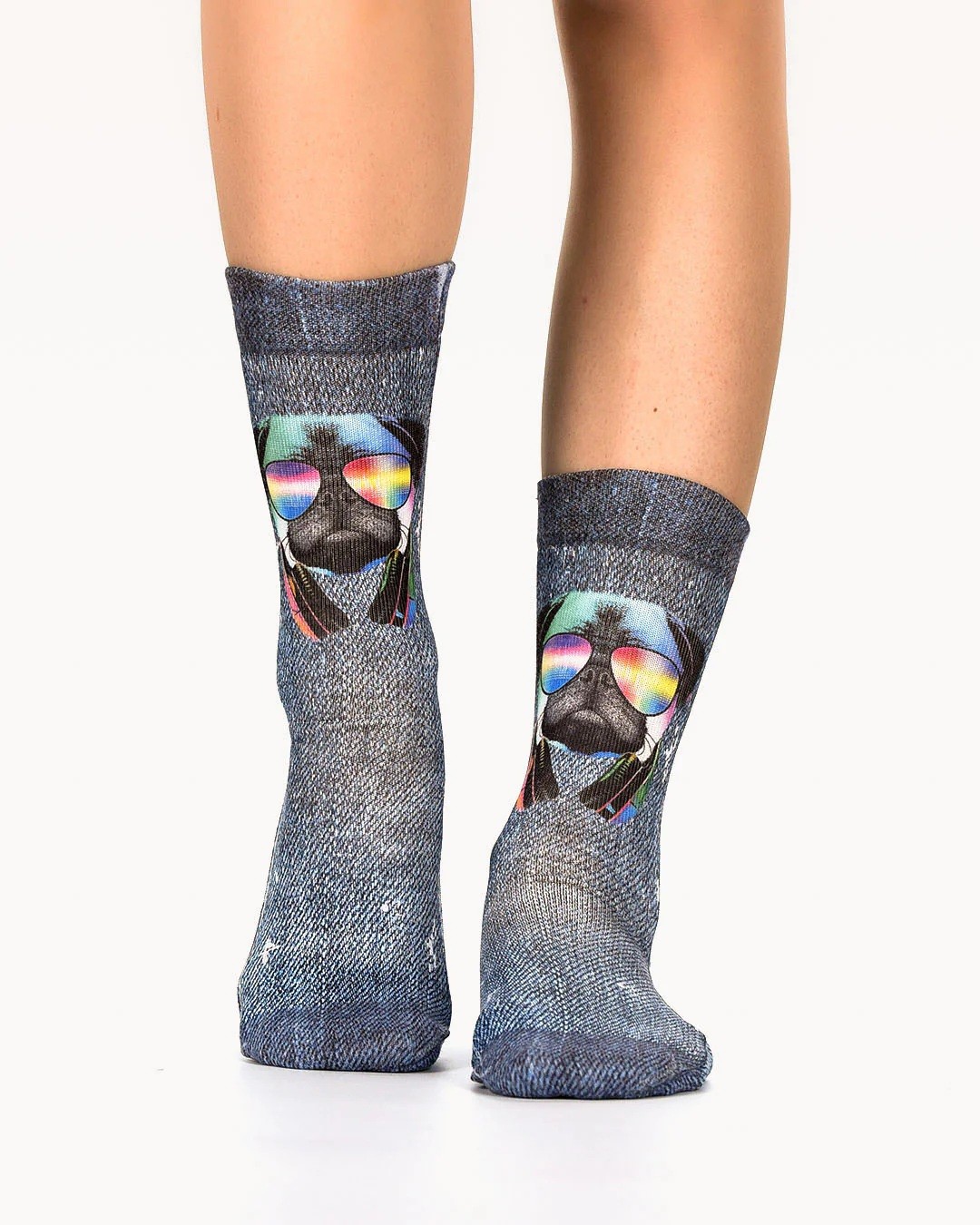 Κάλτσες Γυναικείες Hippie Pug Lady Sock 36-40, Wigglesteps